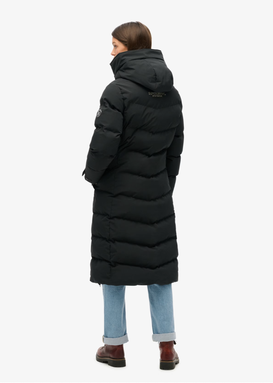 Women’s Long Black Puffer Coat