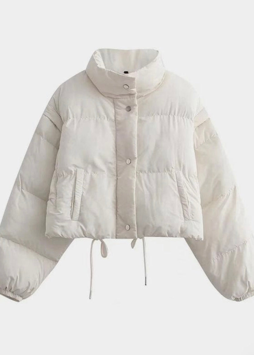 Cropped Puffer Jacket for Women