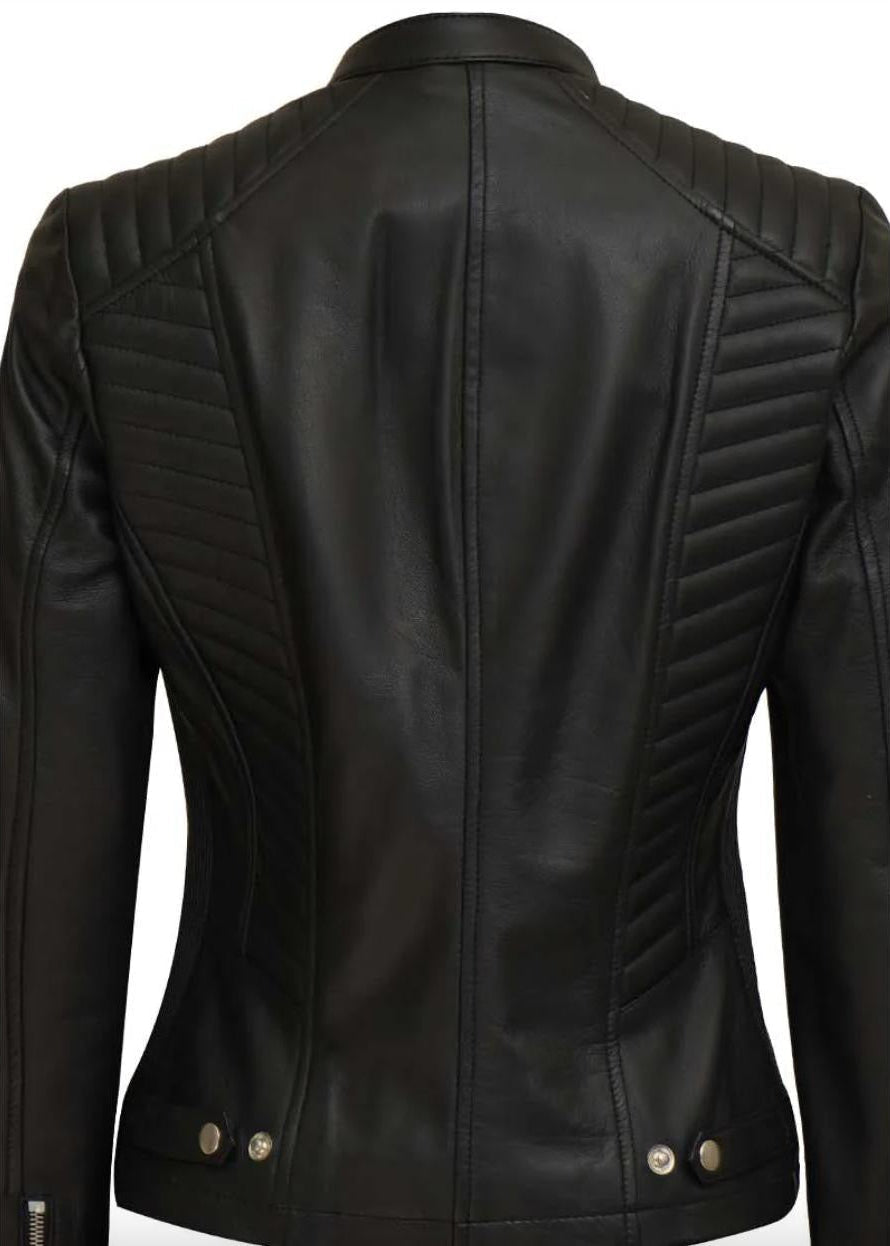women leather jacket