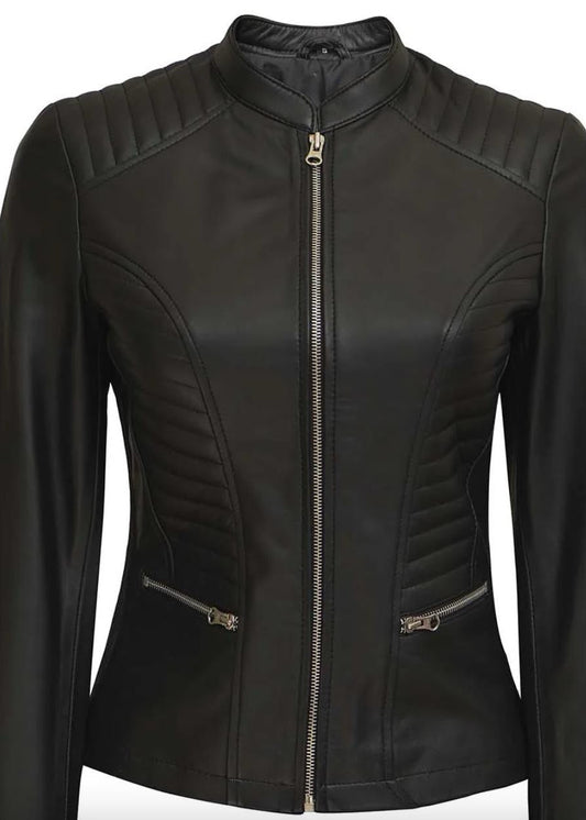 women leather jacket