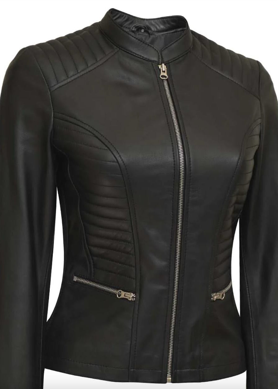 women leather jacket