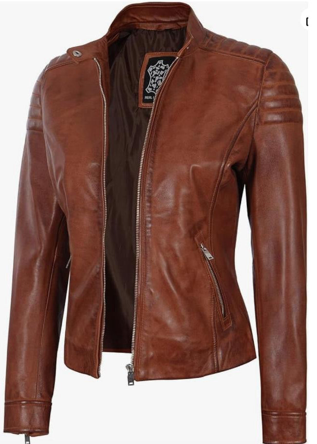 women leather jacket 