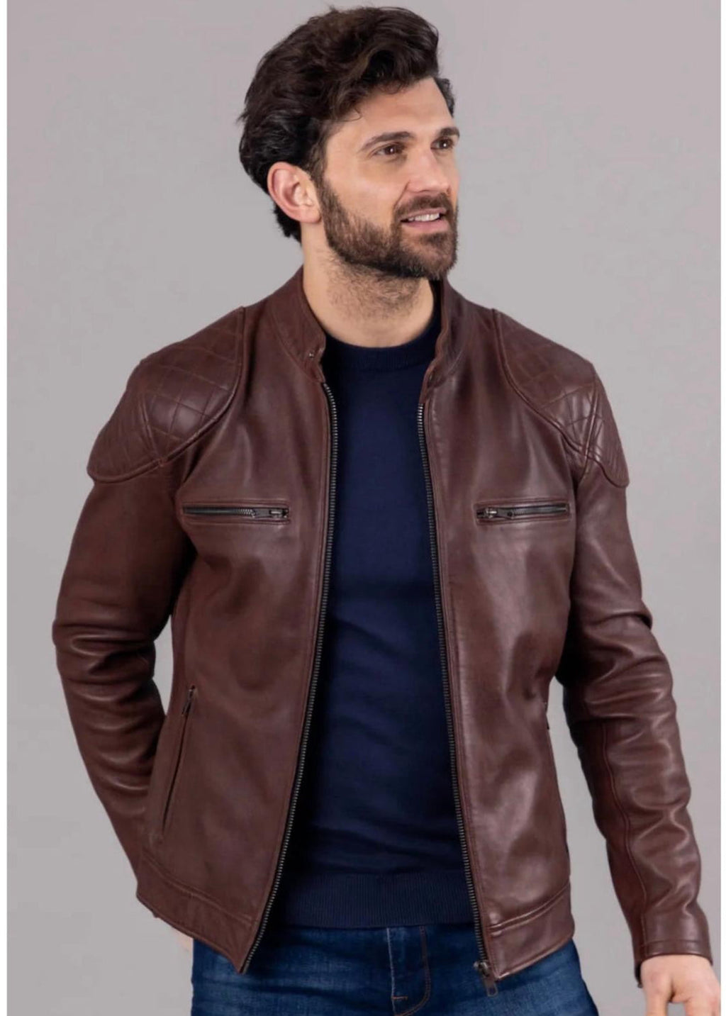 Brown Men’s Leather Jacket