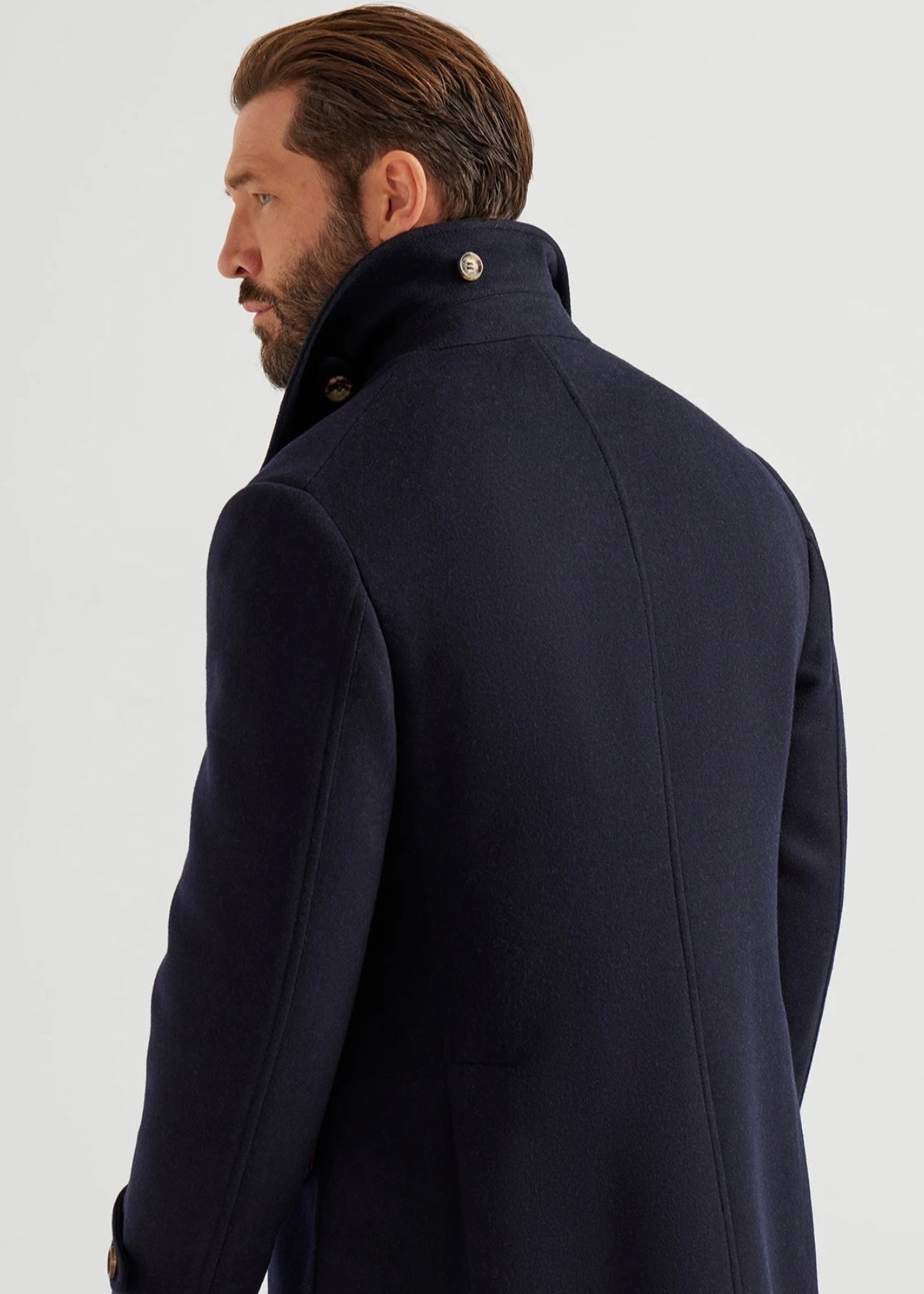Men’s Navy Wool Peacoat