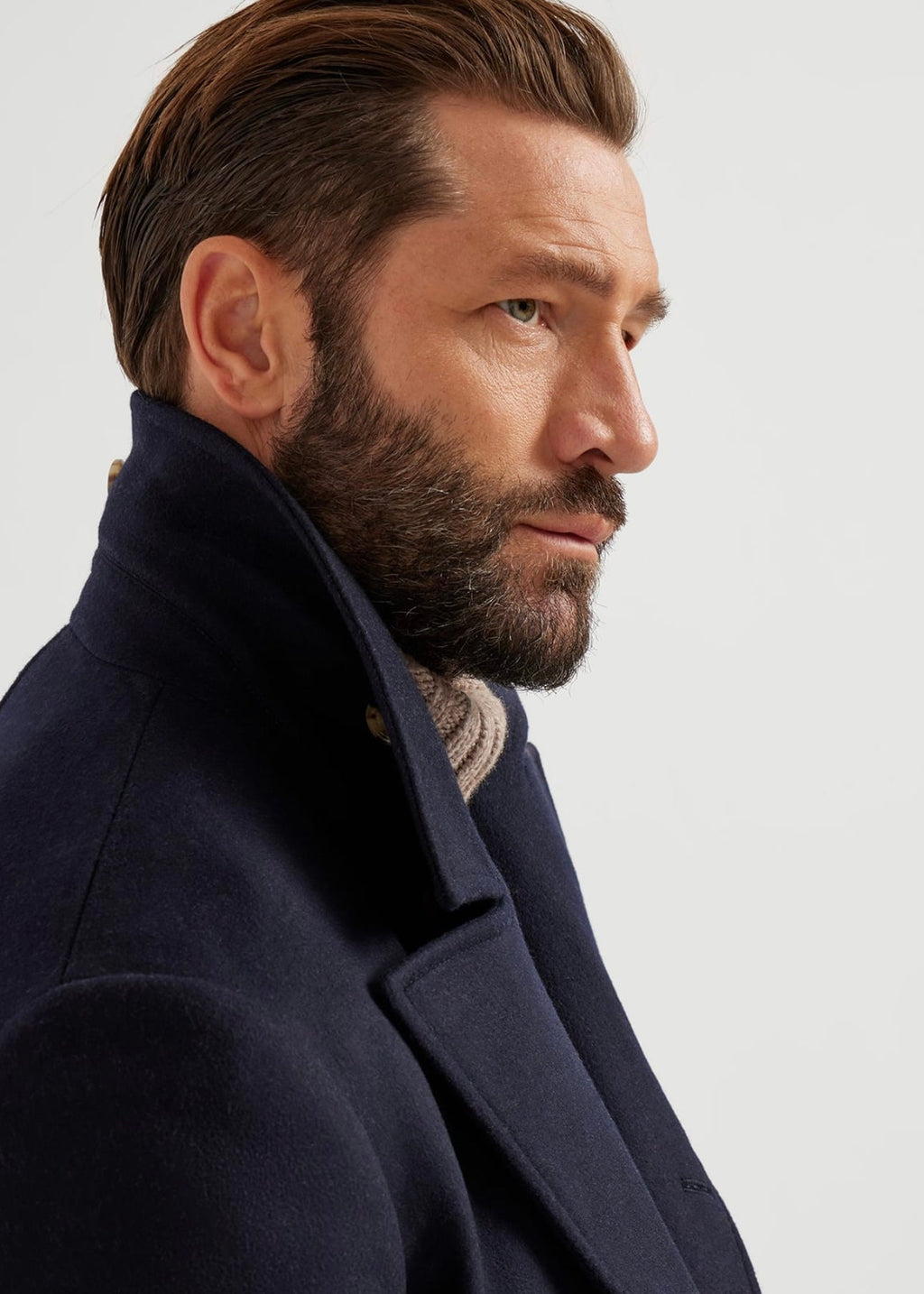 Men’s Navy Wool Peacoat
