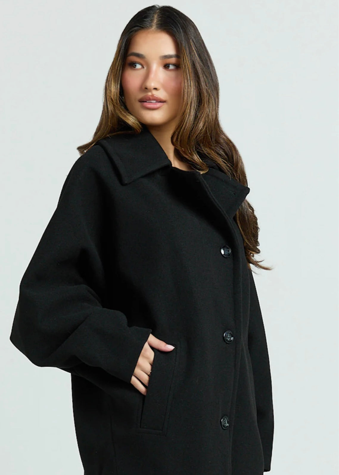 Women’s Black Wool Coat