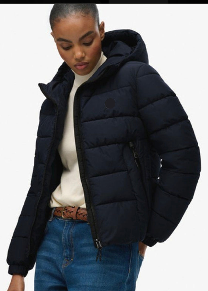 Navy Puffer Jacket For Women
