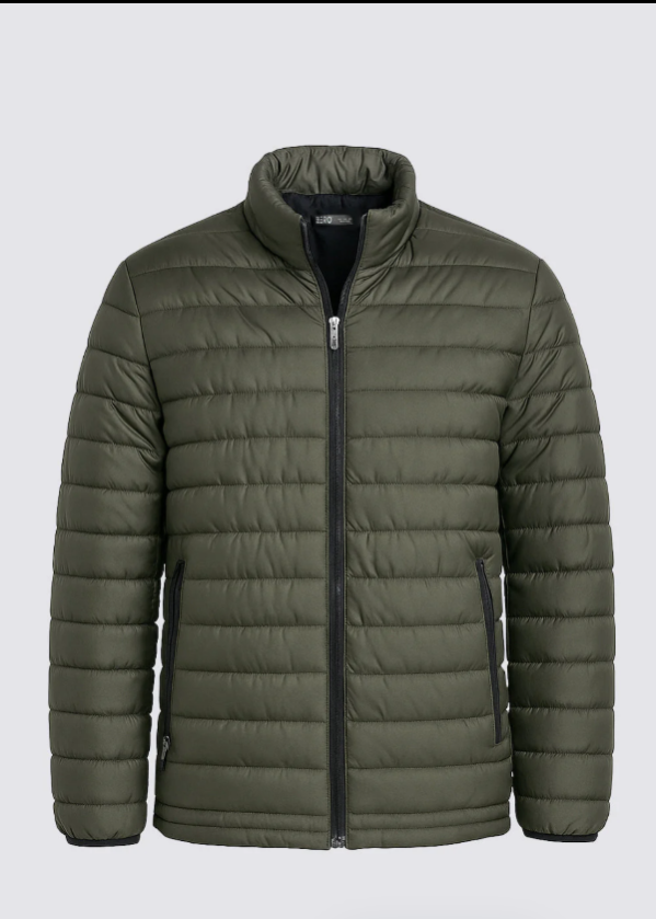 Men's Green Puffer Jacket
