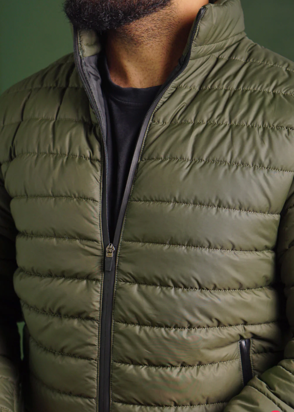 Men's Green Puffer Jacket