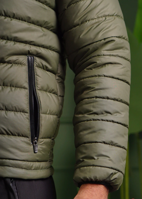 Men's Green Puffer Jacket