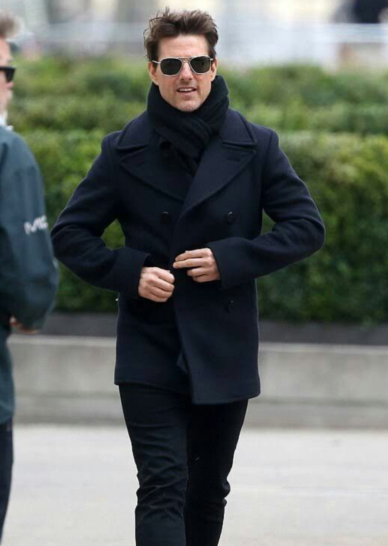 Men's Navy Wool Peacoat