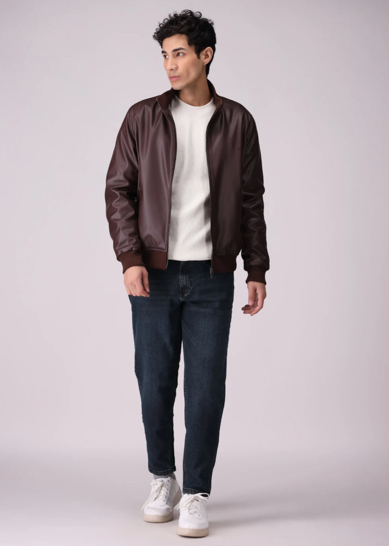 Men’s Brown Sheepskin Leather Jacket