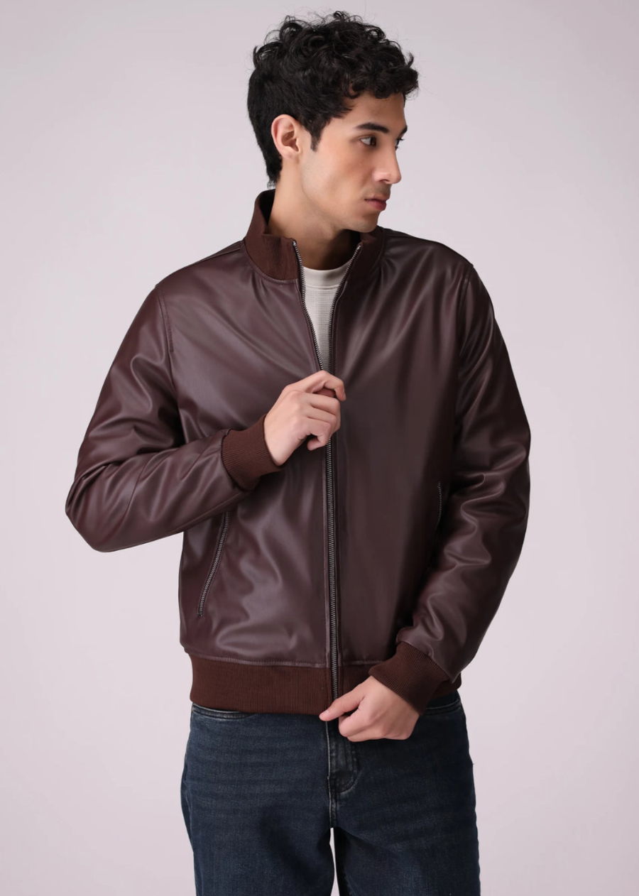 Men’s Brown Sheepskin Leather Jacket