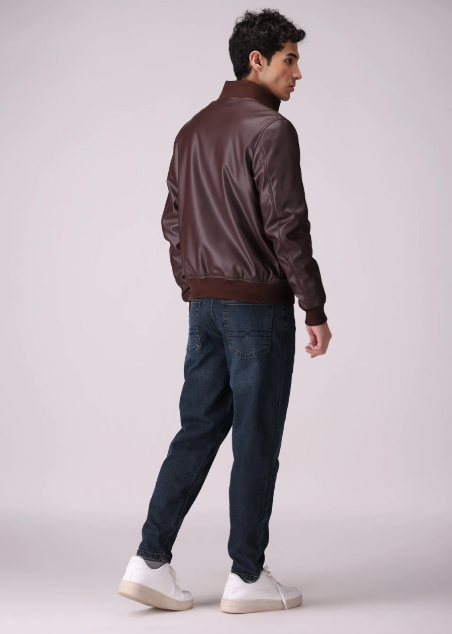 Men’s Brown Sheepskin Leather Jacket