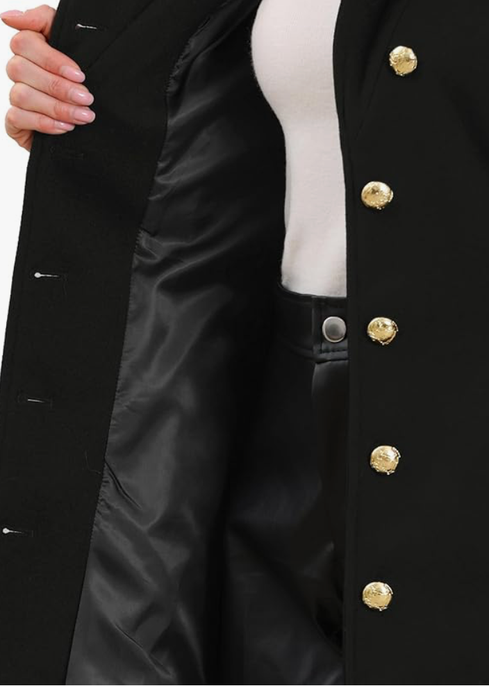  peacoat-style long coat 