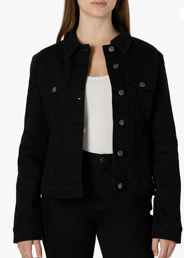 Black Denim Jacket For Women - AR - Rehman Collection