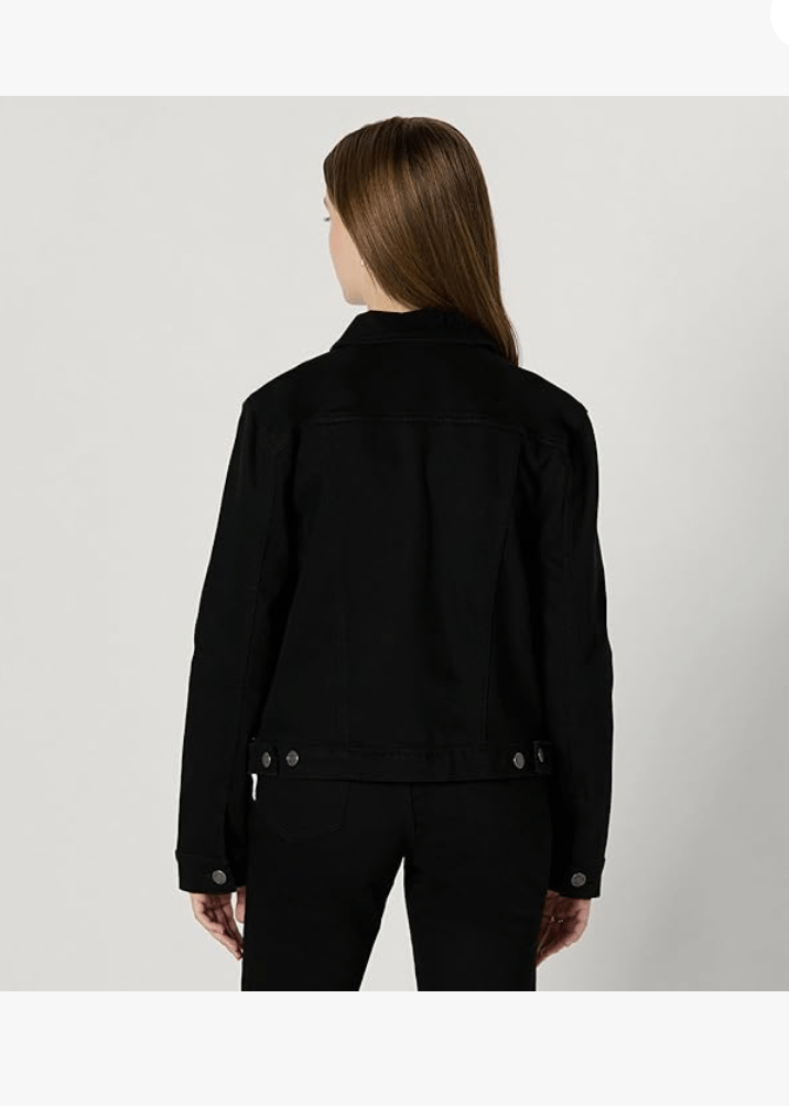 Black Denim Jacket For Women - AR - Rehman Collection