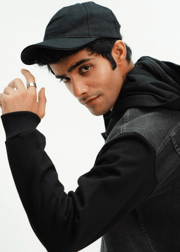 Black Denim Jacket with Hoodie for Men - AR - Rehman Collection