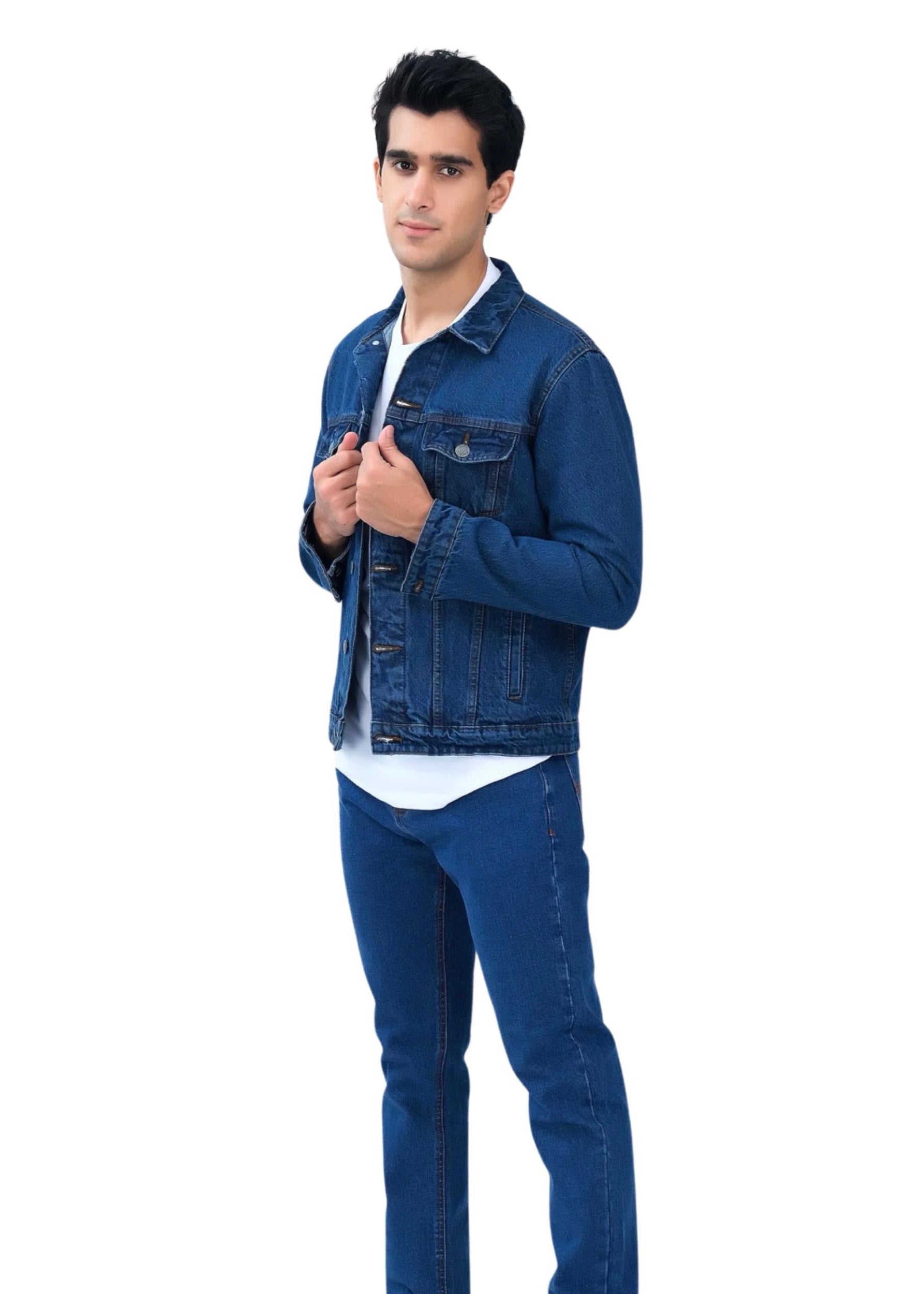 Blue Denim Jacket for Men and Women - AR - Rehman Collection