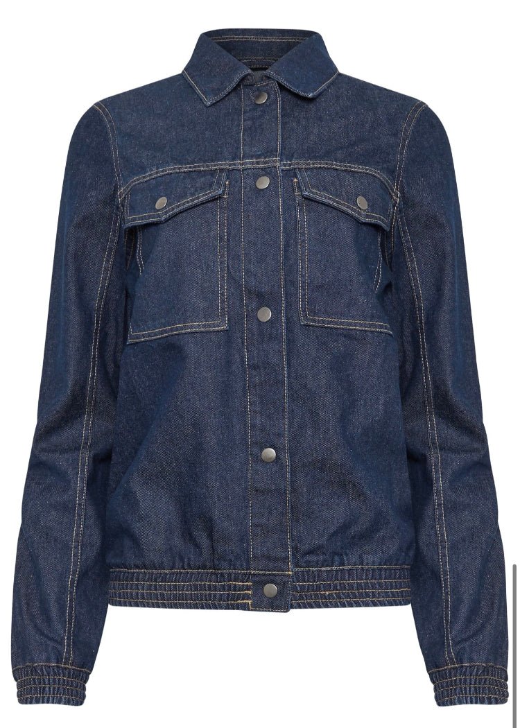 Blue Denim Jacket For Women - AR - Rehman Collection