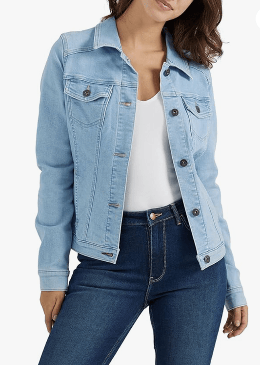 Blue Denim Jacket For women - AR - Rehman Collection