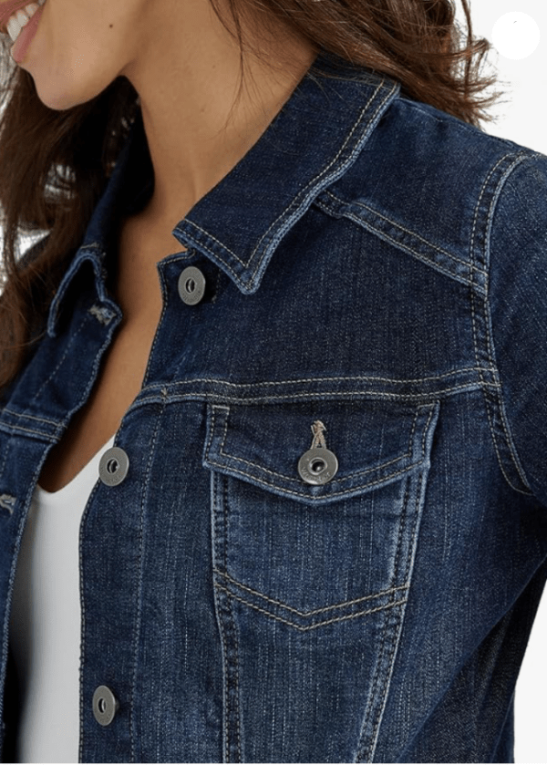 Blue Denim Jacket For women - AR - Rehman Collection