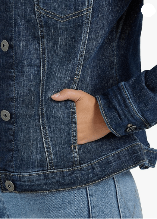 Blue Denim Jacket For women - AR - Rehman Collection