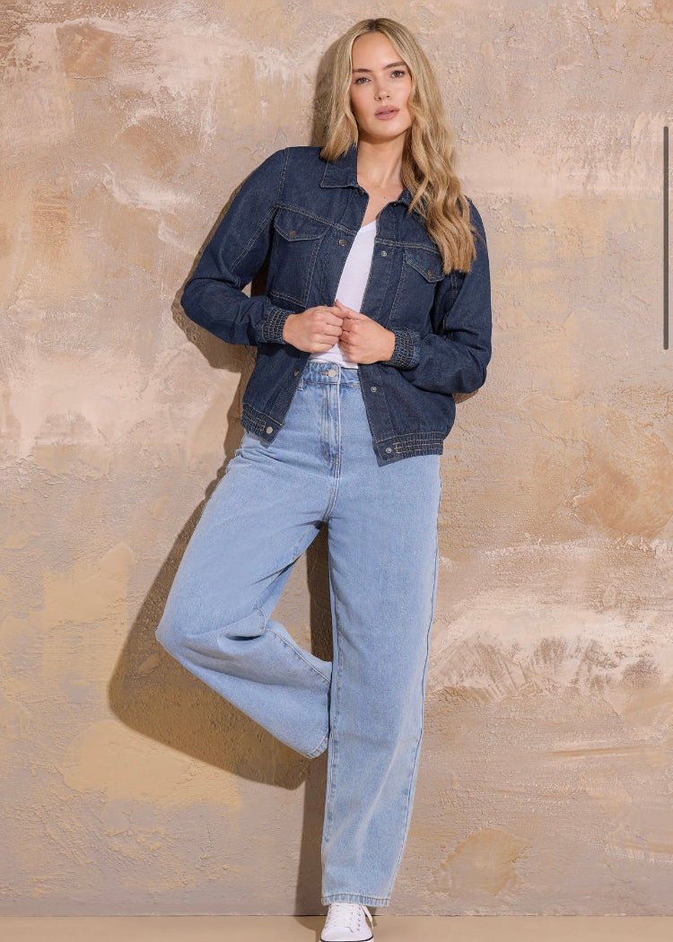 Blue Denim Jacket For Women - AR - Rehman Collection