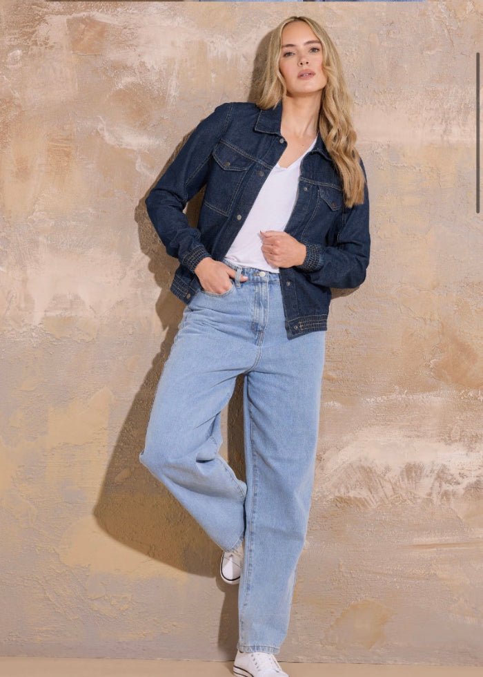 Blue Denim Jacket For Women - AR - Rehman Collection