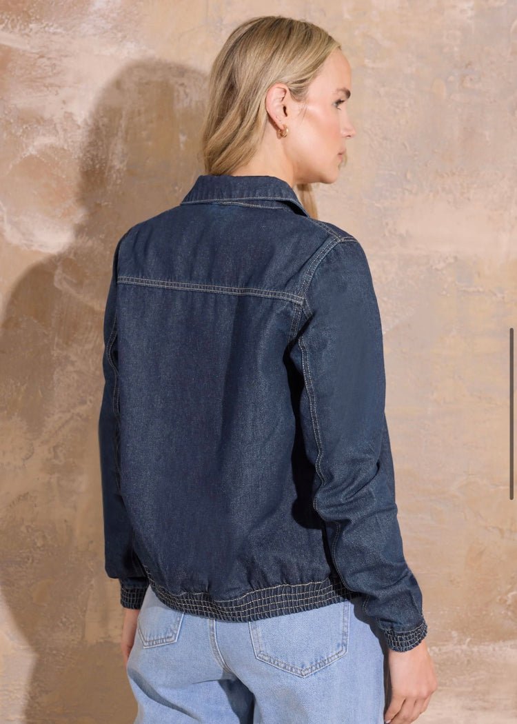 Blue Denim Jacket For Women - AR - Rehman Collection