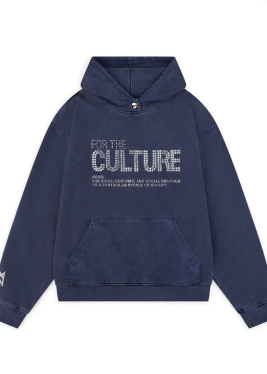 FOR THE CULTURE Women’s Hoodie in Navy Blue Color - AR - Rehman Collection