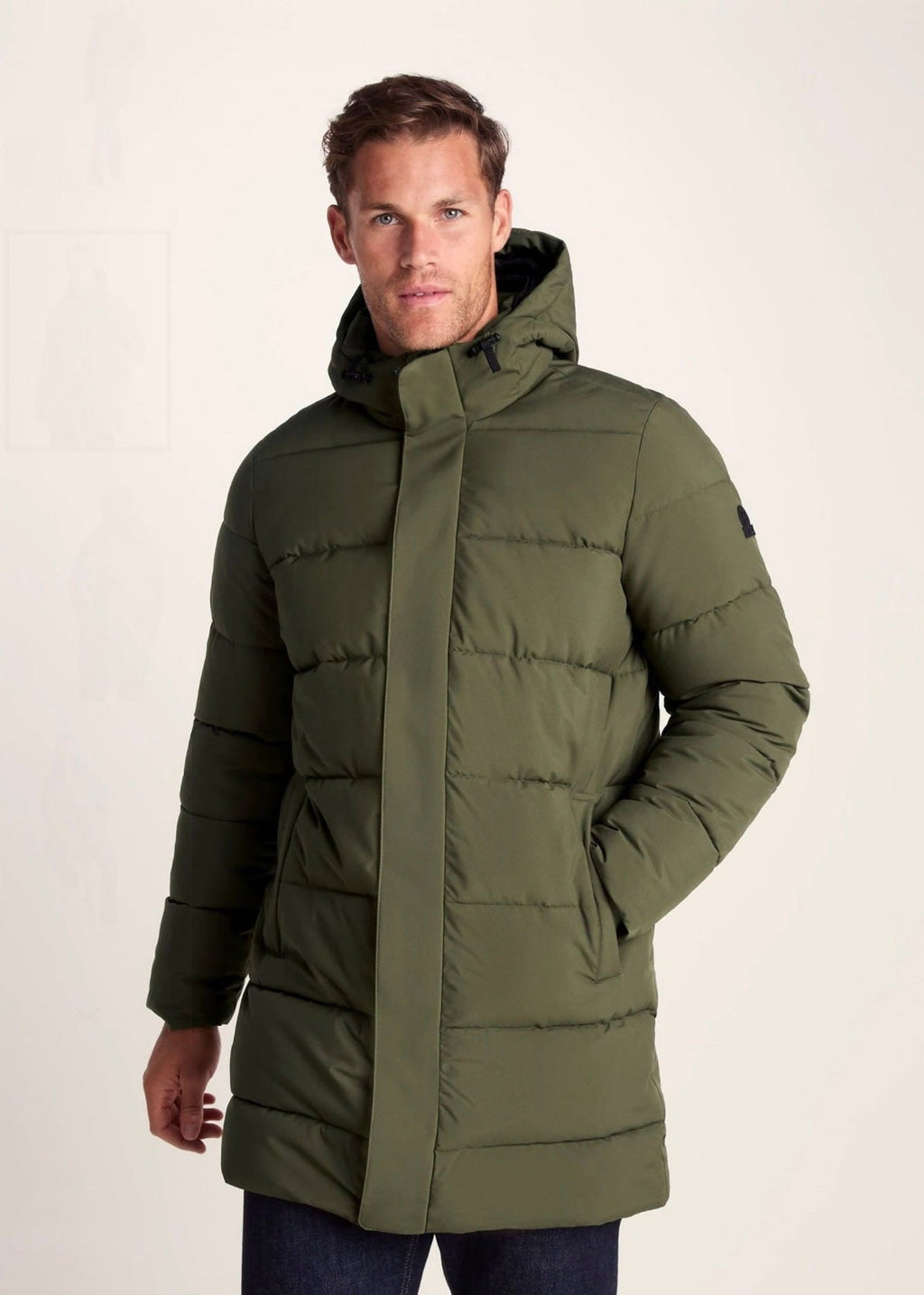 Green Puffer Coat for Men - AR - Rehman Collection