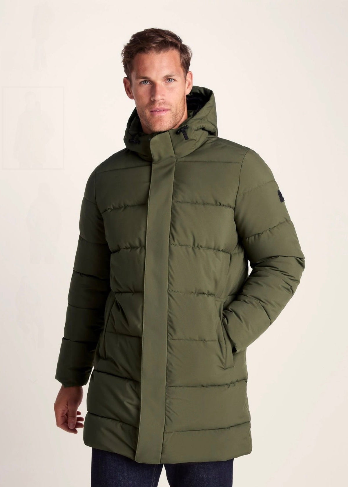 Green Puffer Coat for Men - AR - Rehman Collection