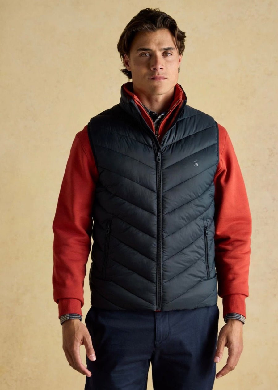 Joules Garrett Navy Padded Gilet - AR - Rehman Collection