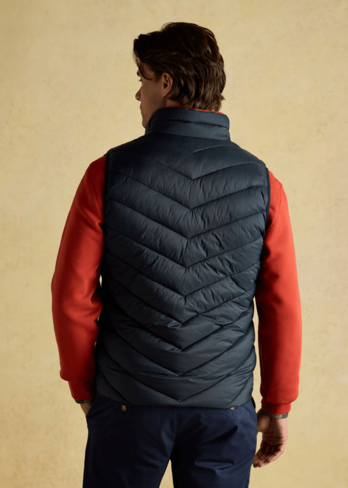 Joules Garrett Navy Padded Gilet - AR - Rehman Collection