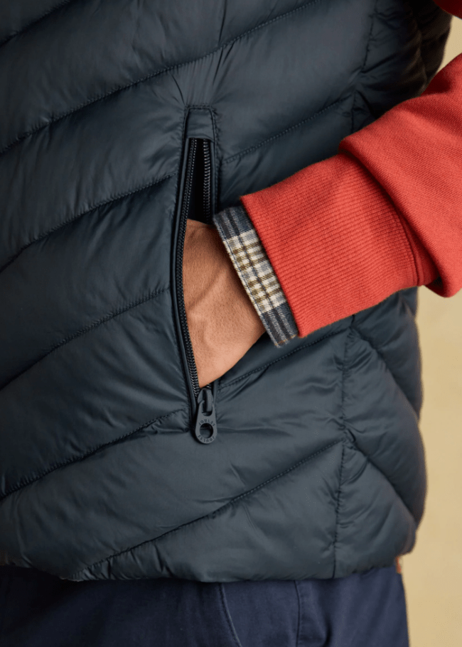 Joules Garrett Navy Padded Gilet - AR - Rehman Collection