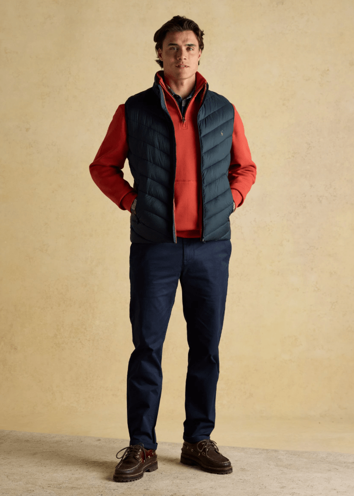 Joules Garrett Navy Padded Gilet - AR - Rehman Collection