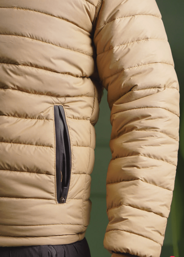 Men's Beige Puffer Jacket - AR - Rehman Collection