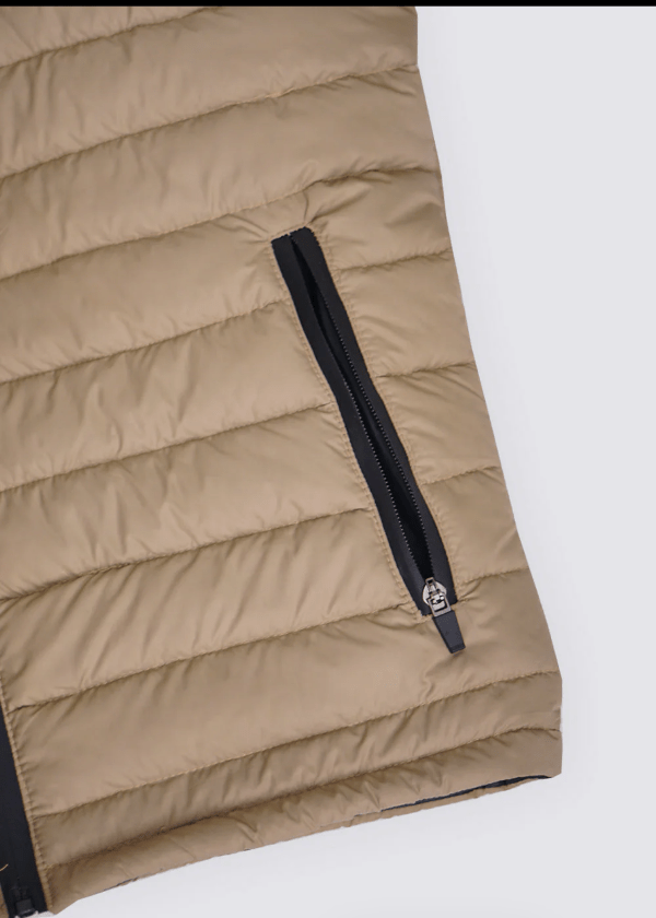 Men's Beige Puffer Jacket - AR - Rehman Collection