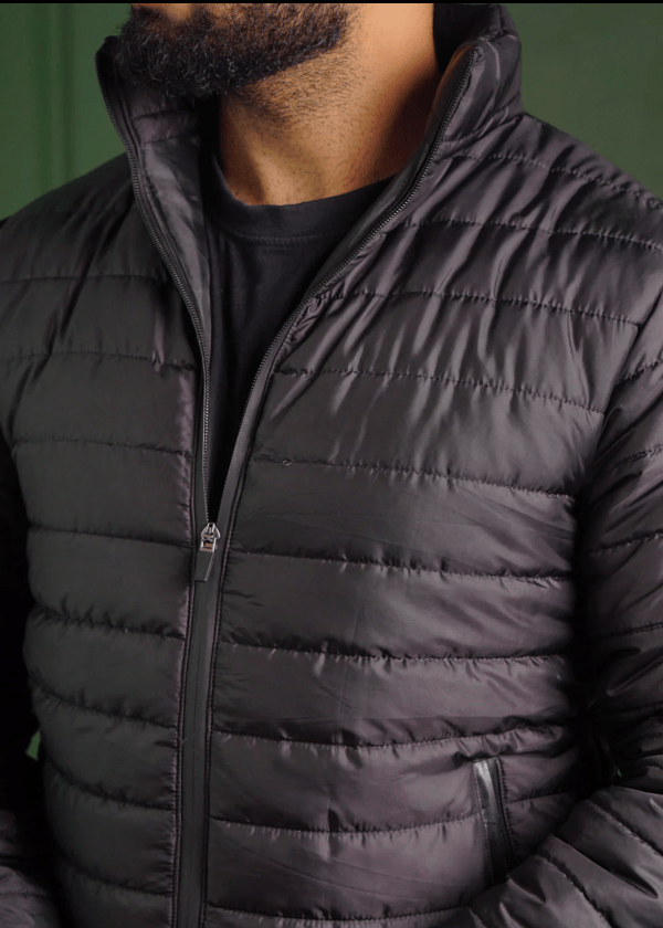 Men's Black Puffer Jacket - AR - Rehman Collection