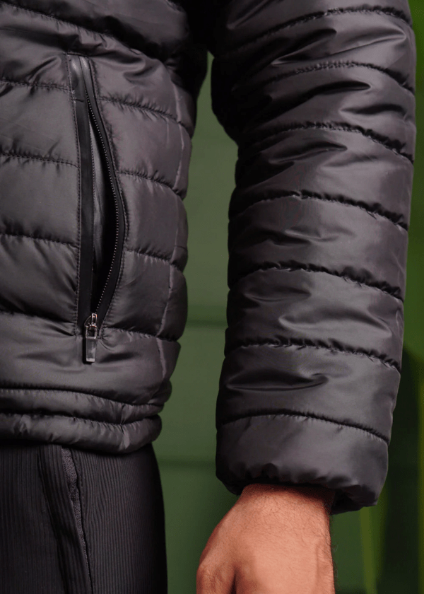 Men's Black Puffer Jacket - AR - Rehman Collection