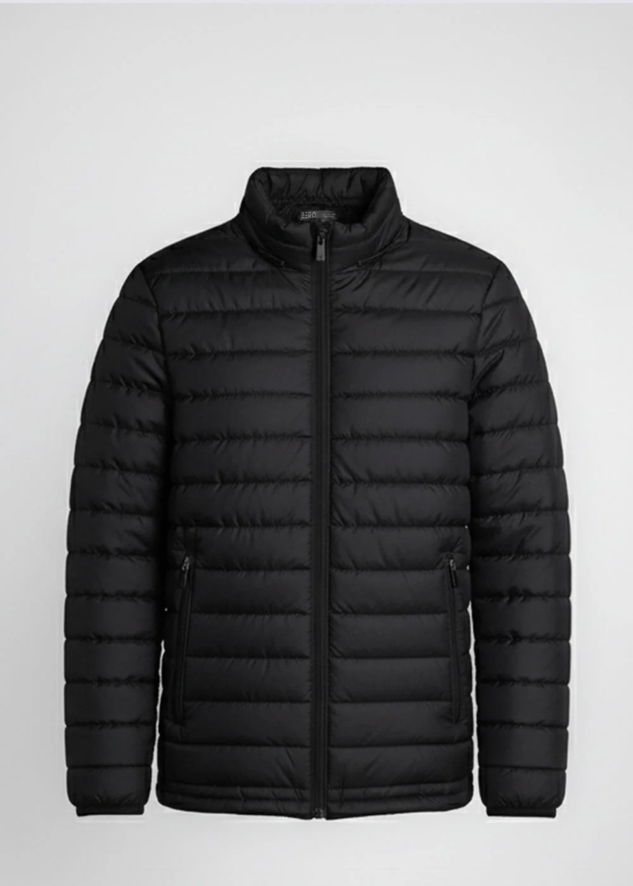 Men's Black Puffer Jacket - AR - Rehman Collection