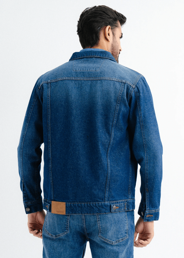 Men's Blue Denim Jacket - AR - Rehman Collection