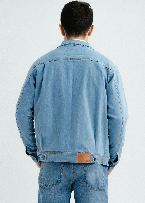 Men's Blue Denim Jacket - AR - Rehman Collection