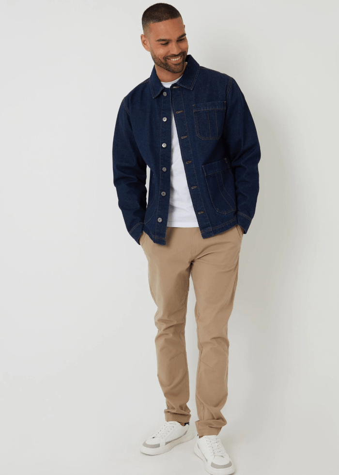 Men's Dark Blue Denim Jacket - AR - Rehman Collection