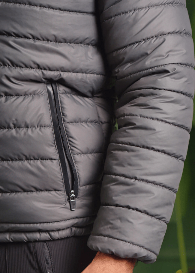Men's Grey Puffer Jacket - AR - Rehman Collection
