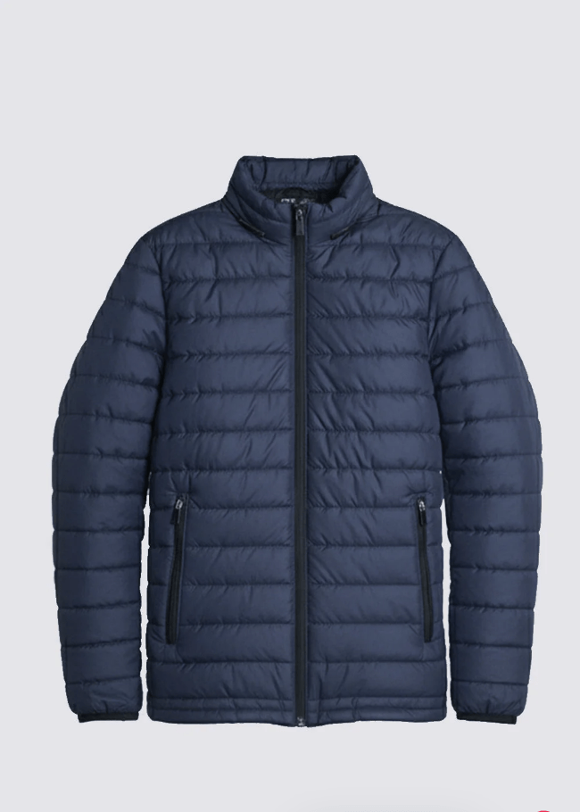 Men's Navy Puffer Jacket - AR - Rehman Collection