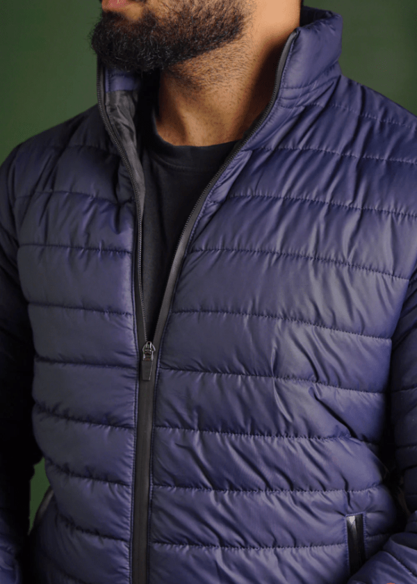 Men's Navy Puffer Jacket - AR - Rehman Collection