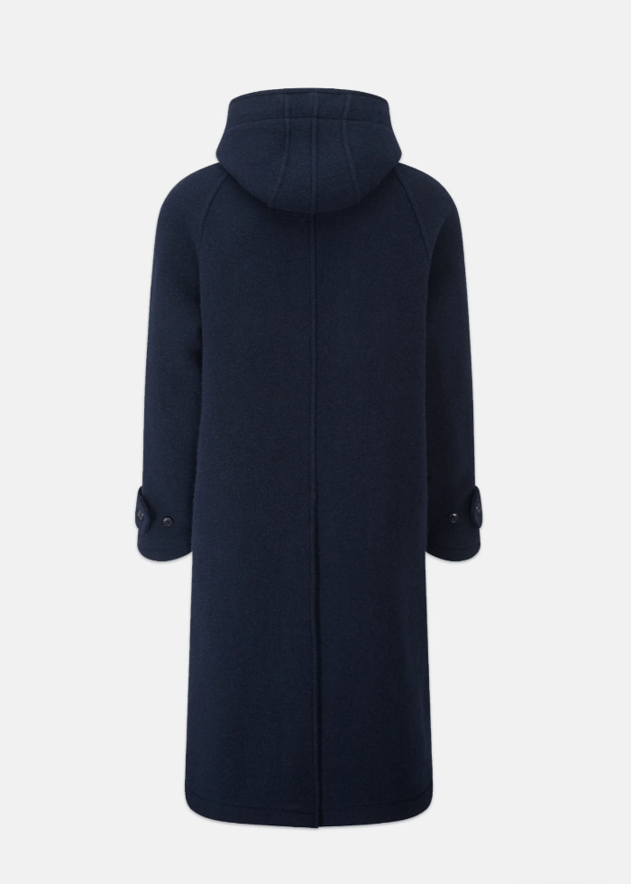 Men's Navy Wool Overcoat - AR - Rehman Collection