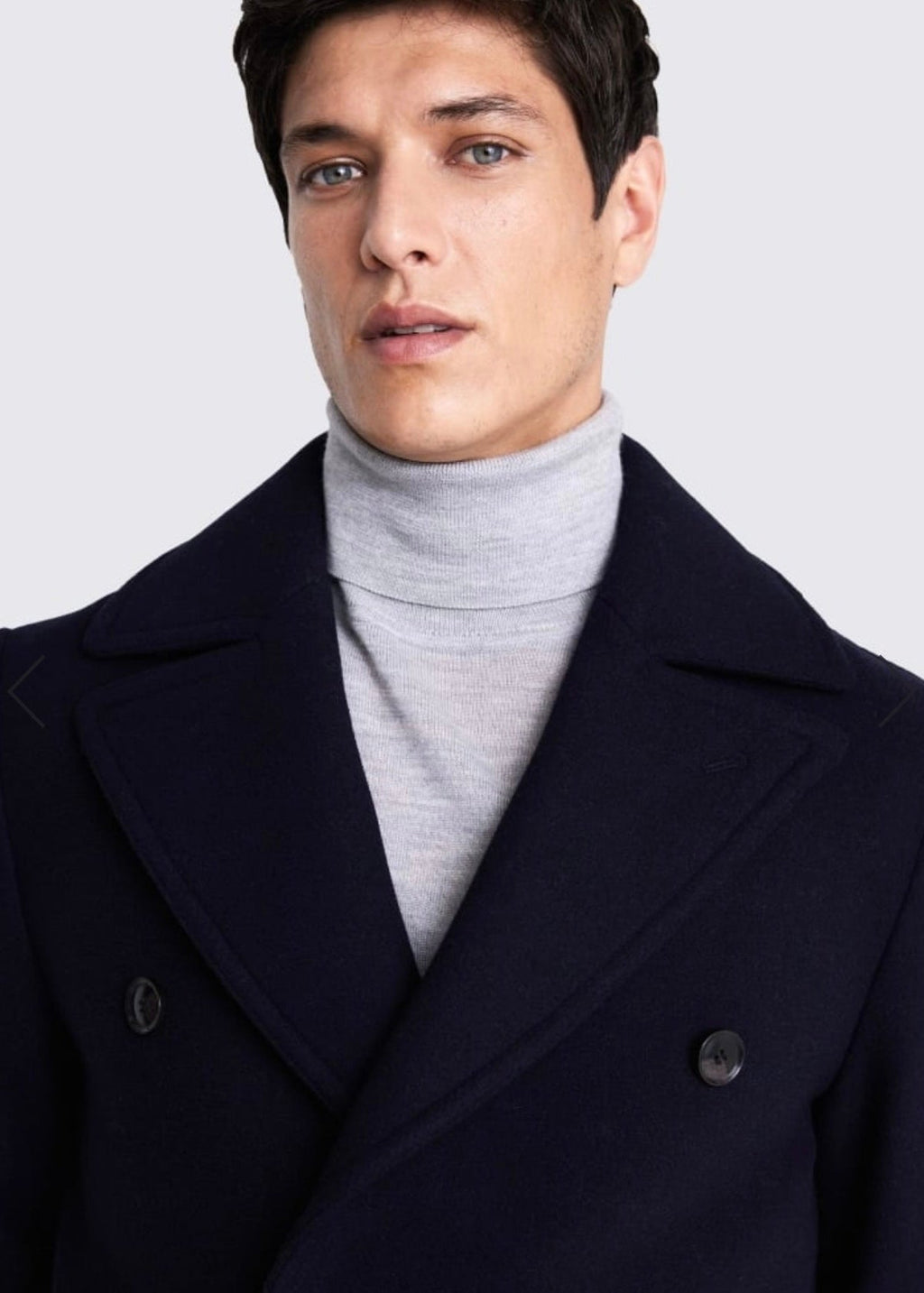 Men’s Navy Wool Peacoat - AR - Rehman Collection